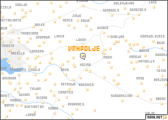 map of Vrhpolje