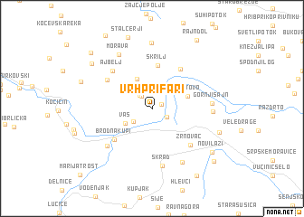 map of Vrh pri Fari
