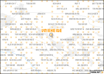 map of Vrieheide