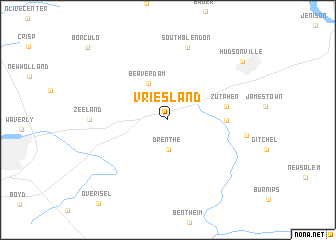 map of Vriesland