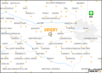 map of Vrigny