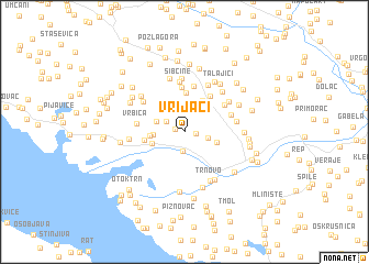 map of Vrijaci