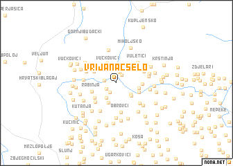 map of Vrijanac Selo