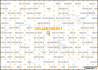 map of Vrijdagmarkt