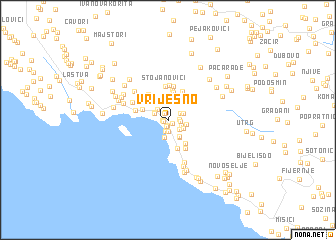 map of Vrijesno