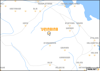map of Vrínaina