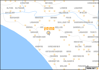map of Vrína