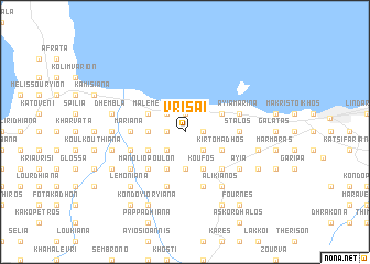 map of Vrísai