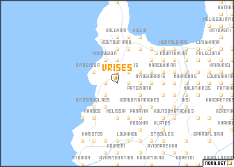 map of Vríses
