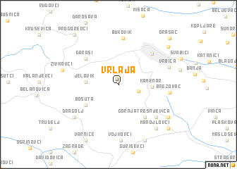 map of Vrlaja