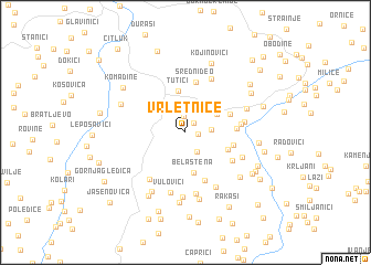 map of Vrletnice