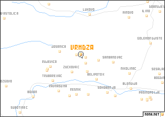 map of Vrmdža