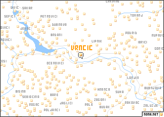 map of Vrnčić