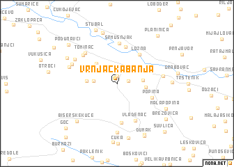 map of Vrnjačka Banja