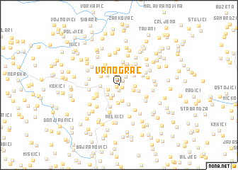 map of Vrnograč