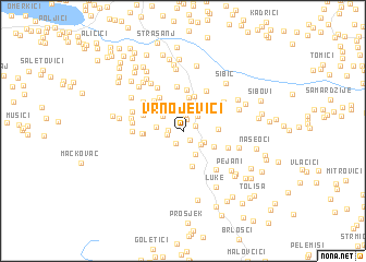 map of Vrnojevići