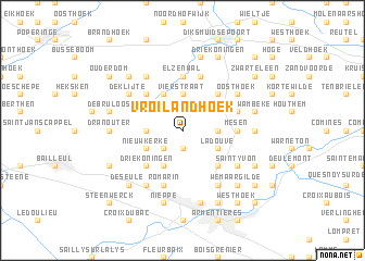 map of Vroilandhoek