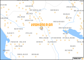 map of Vromonérion