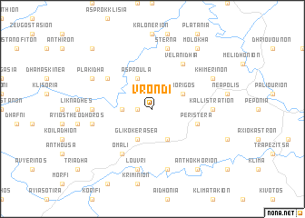 map of Vrondí