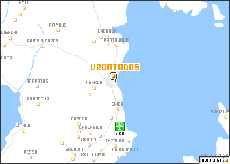 map of Vrontádos