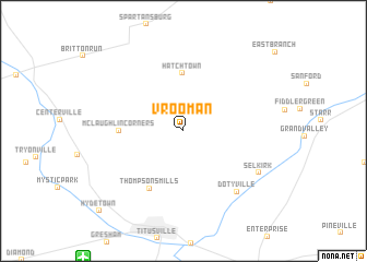 map of Vrooman