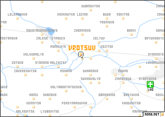 map of Vrotsuv