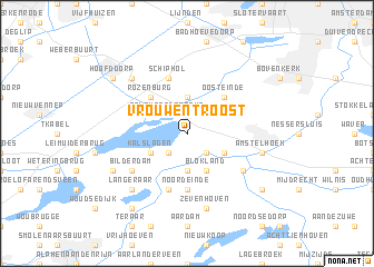 map of Vrouwentroost