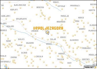 map of Vrpolje Zagora