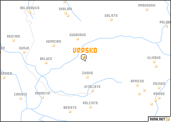 map of Vrpsko