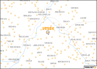 map of Vršak