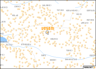 map of Vršani