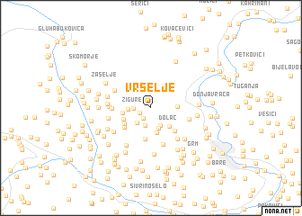 map of Vrselje