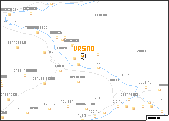 map of Vrsno