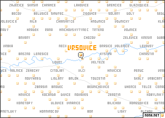 map of Vršovice