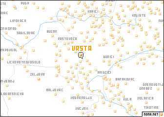 map of Vrsta