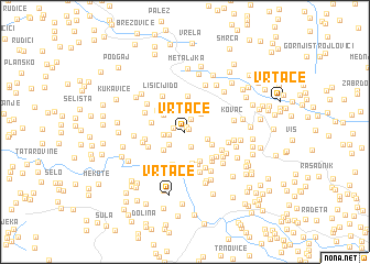 map of (( Vrtače ))