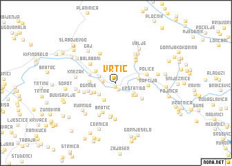 map of Vrtić