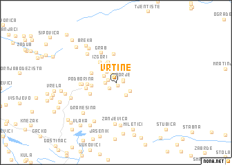 map of Vrtine