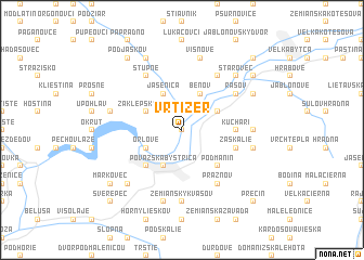 map of Vrtižer