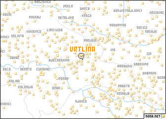 map of Vrtlina