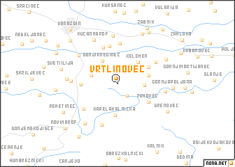 map of Vrtlinovec