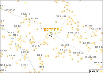 map of Vrtoče