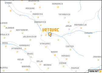 map of Vrtovac