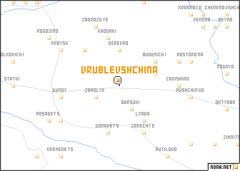 map of Vrublëvshchina