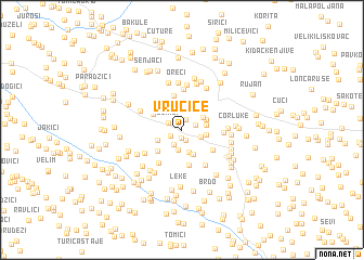 map of Vrućice