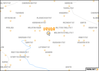 map of Vruda