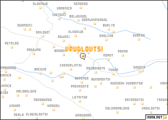 map of Vrŭdlovtsi