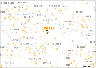 map of Vrutci