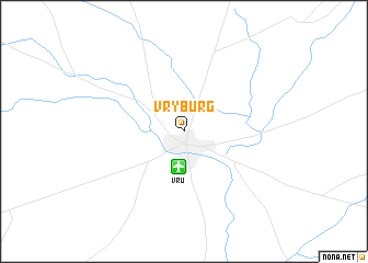 map of Vryburg