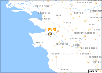 map of Vrýsi